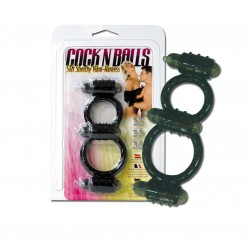COCKRING DOUBLE - COCK AND BALLS